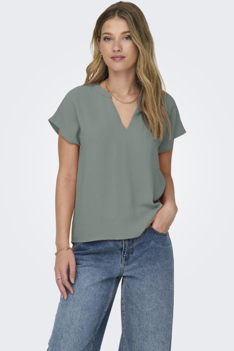 Jacqueline de Yong groene dames t-shirt
