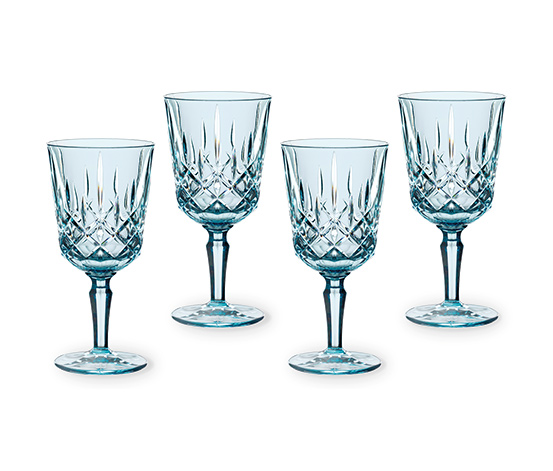 NNachtmann Noblesse Colors Cocktail/Weinglas, 4er-Set, aqua