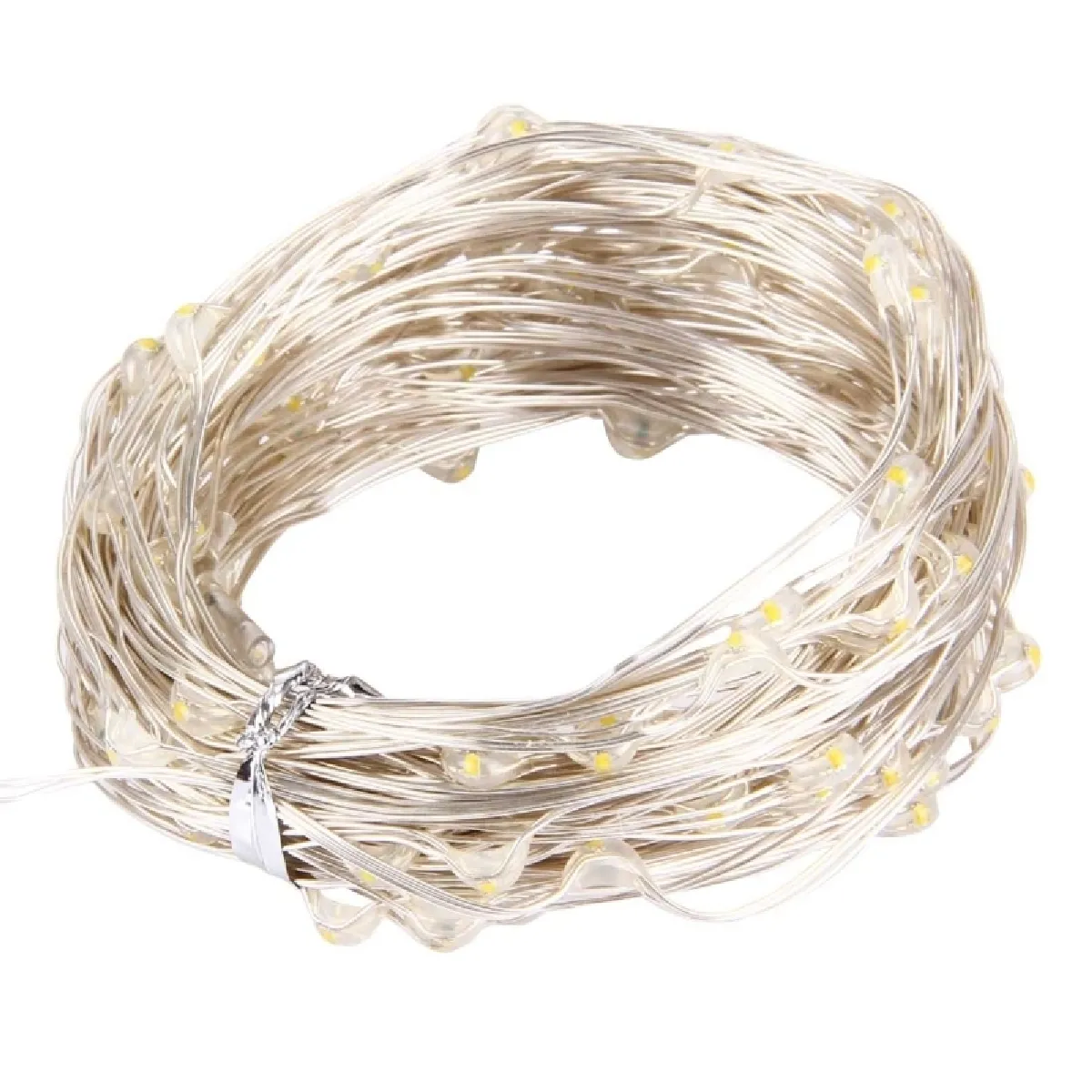 Wewoo Chaîne Cuivre LED 10M Blanc