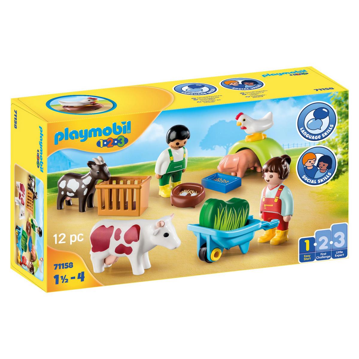 Playmobil 123 animaux de la ferme 71158