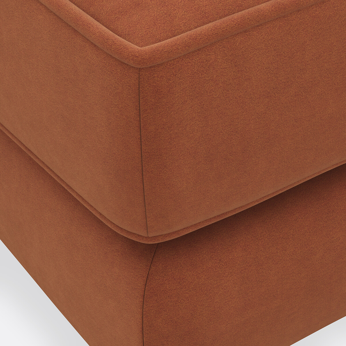 LA REDOUTE INTERIORS<br>Puffe em veludo, Topim