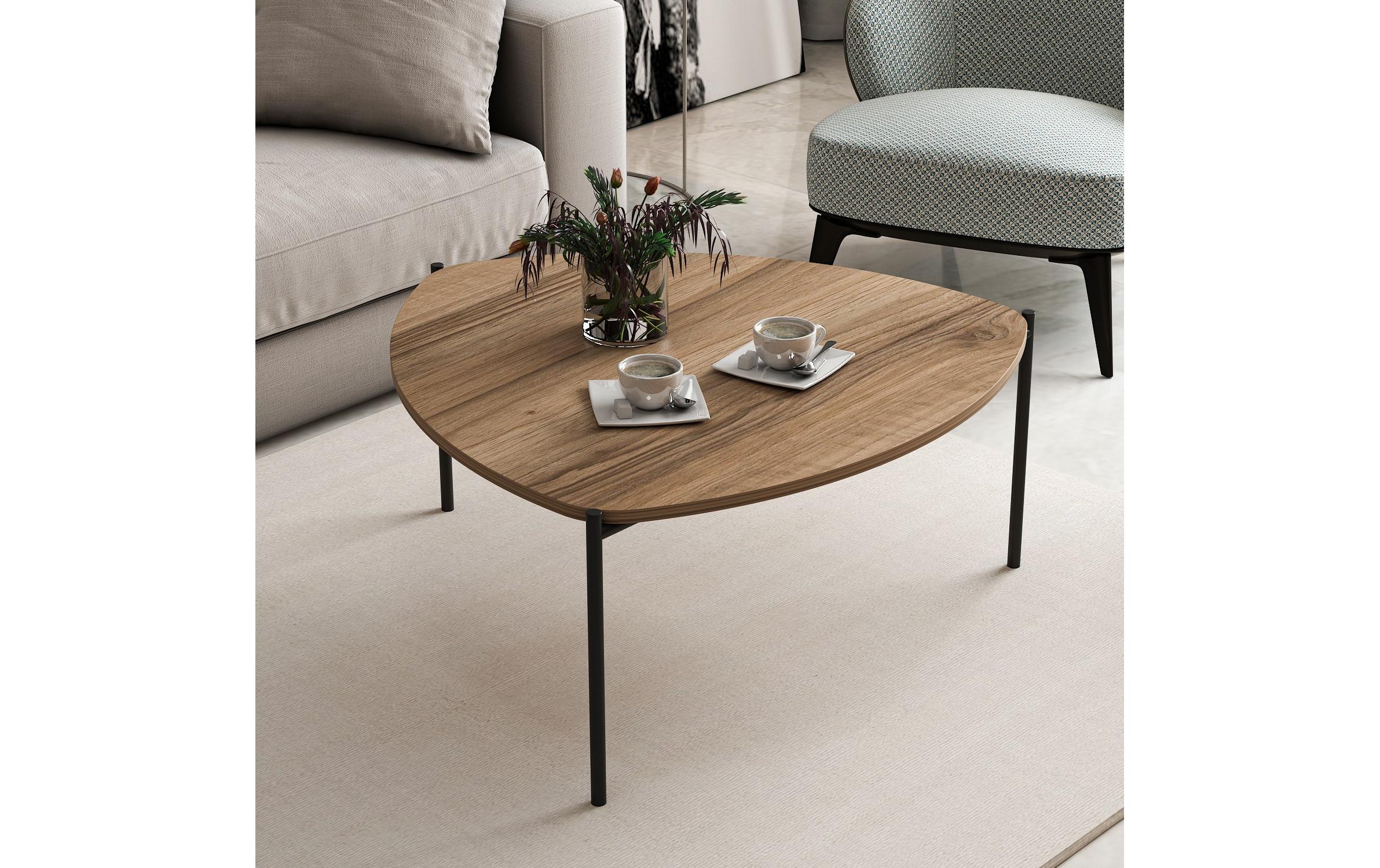 Couchtisch Lenny 90 x 40 cm, Braun<br>Hochwertiger Couchtisch