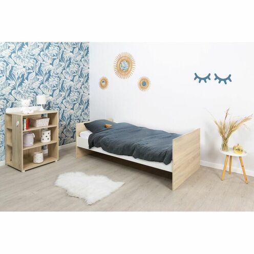 Lit combiné évolutif 60x120 EDEN Bois/Blanc - BEBE9 CREATION