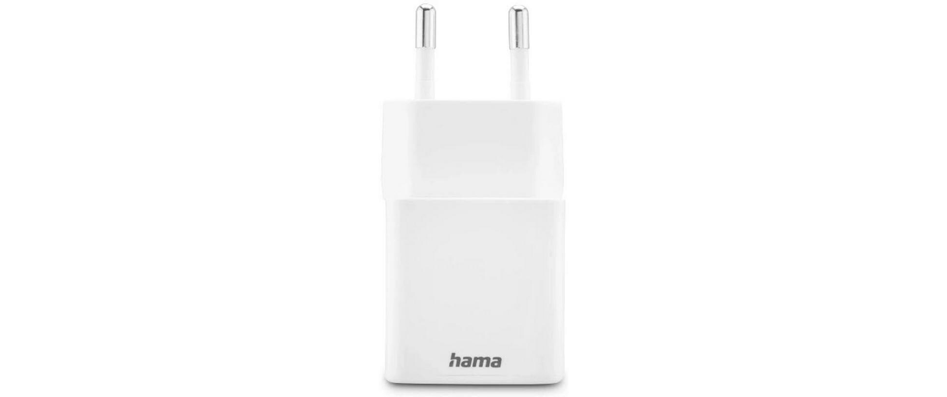 USB-Wandladegerät Gan charger USB-A USB-C 20 W WeissSchnellladegerät mit 1x USB-C und 1x USB-A