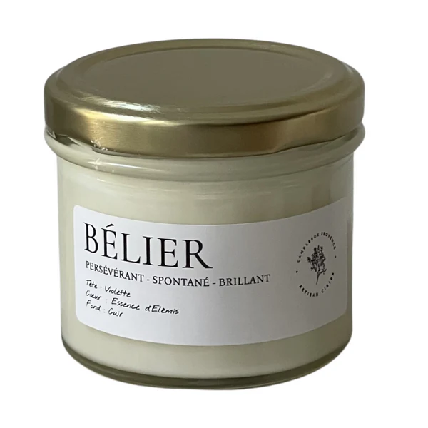 Candlebox provence Bougie Astro - Mon Bélier 100g