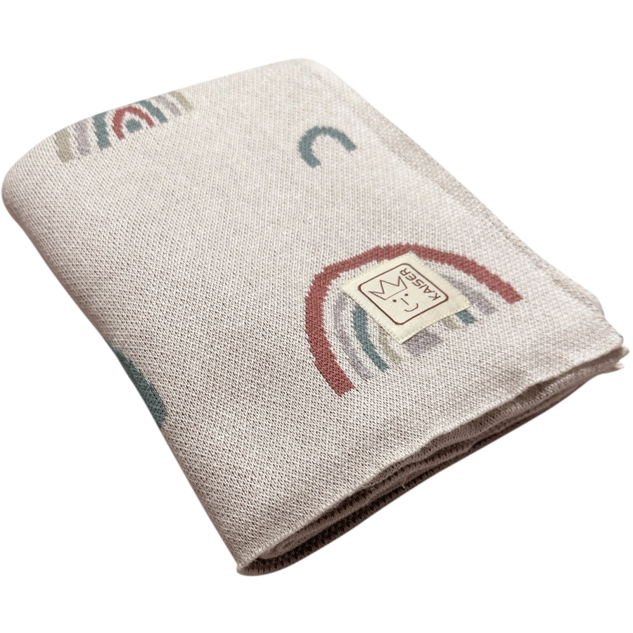 Kaiser Babydecke RAINBOW organic cotton natural combo