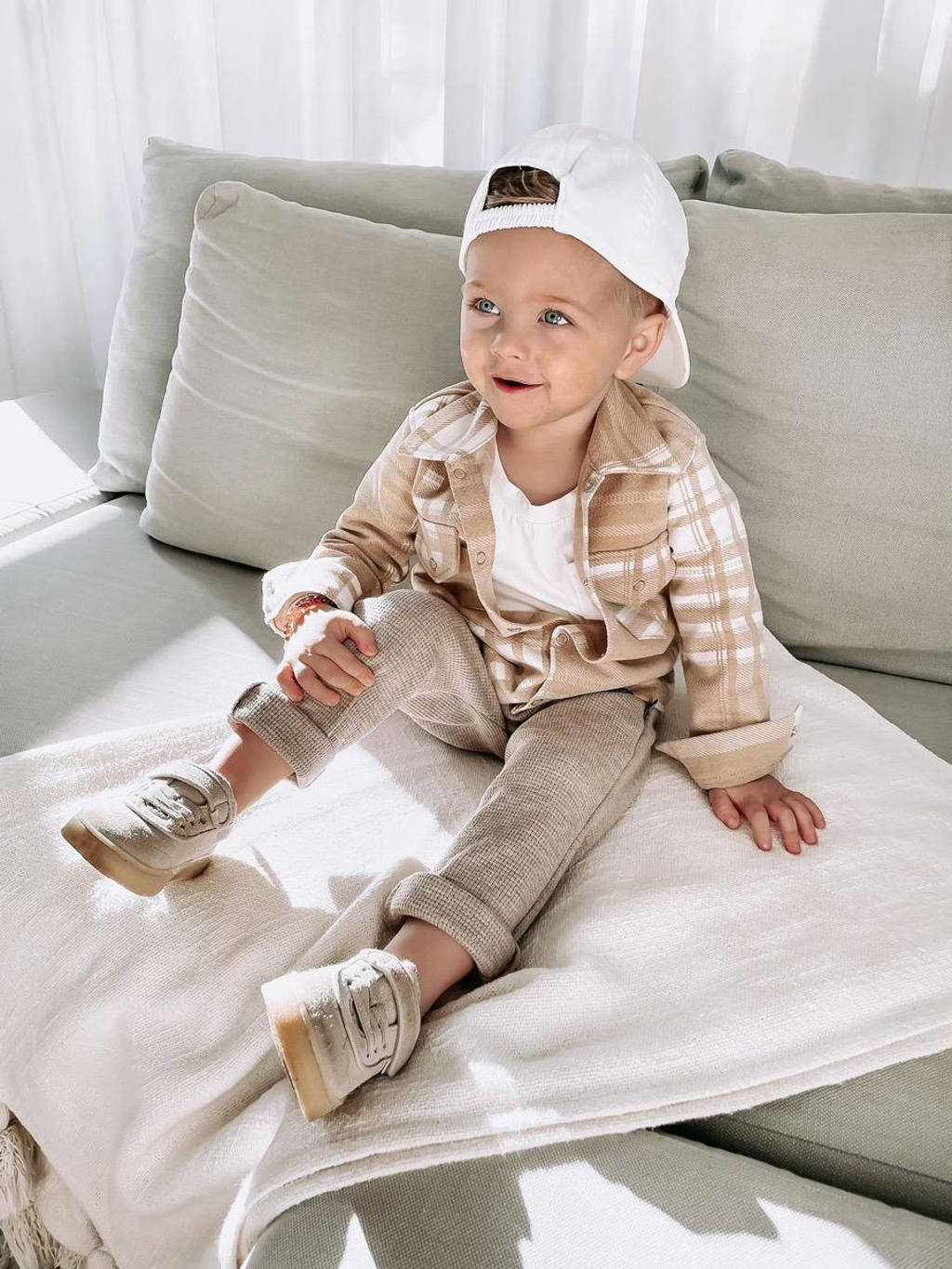 Babystyling baby regular fit broek bruin