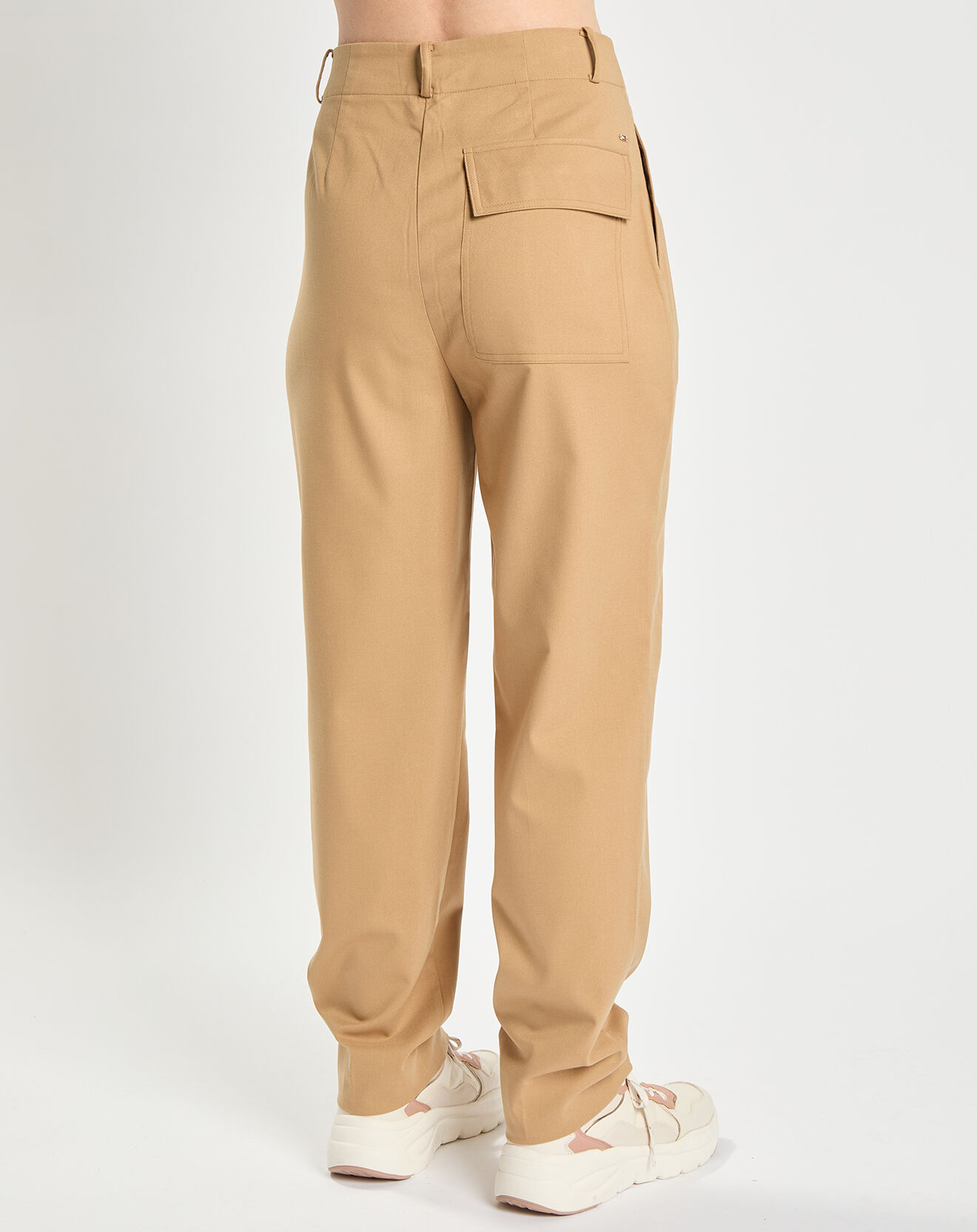 Tommy Hilfiger Pantalon Tapered à pinces beige foncé