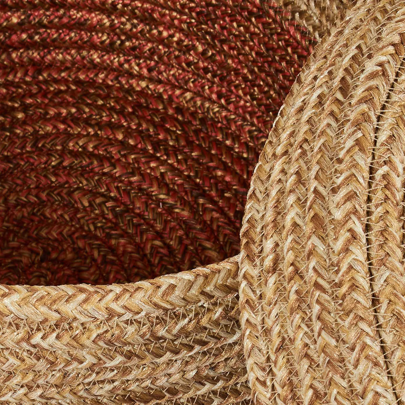 Nazar Rugs Panier CALI 4302 fait main terra - 23x12 cm