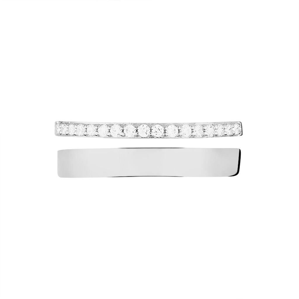 Bague Katiana Or Blanc Oxyde De Zirconium