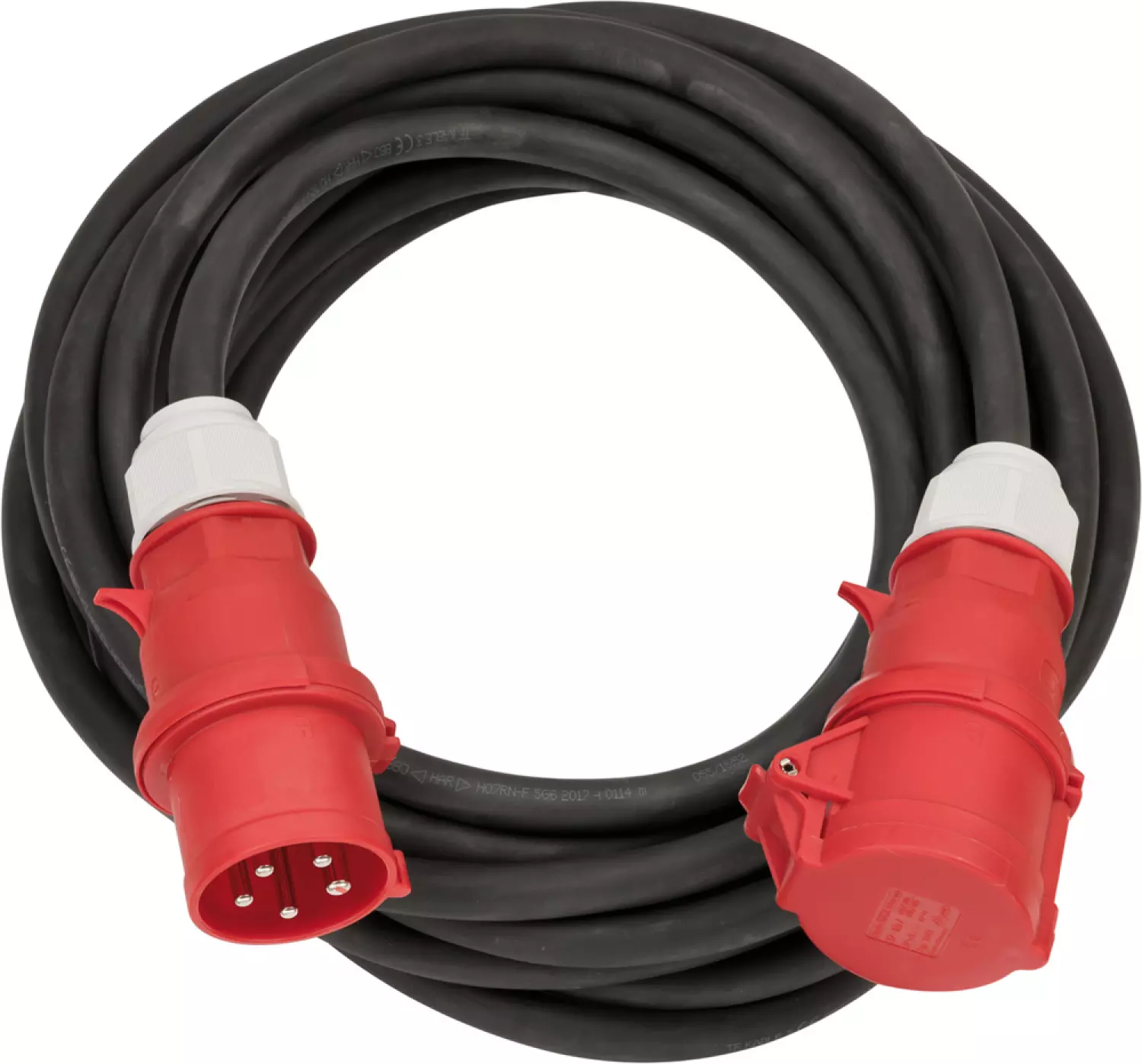 Brennenstuhl 1167320100 CEE Verlengsnoer IP44 - 10m - 5-polig - H07RN-F 5G6,0 - zwart