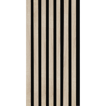 Kleurstaal lattenwand Decowall Acoustic eiken 18x30cm