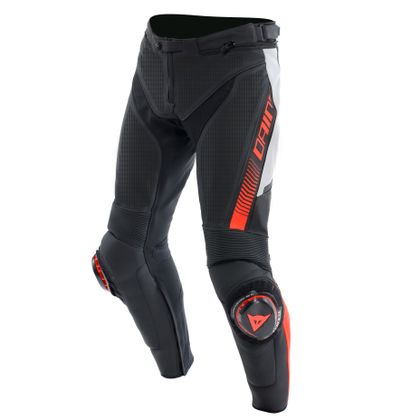 Pantalon Dainese SUPER SPEED PERFORATED - Blanc / Rouge