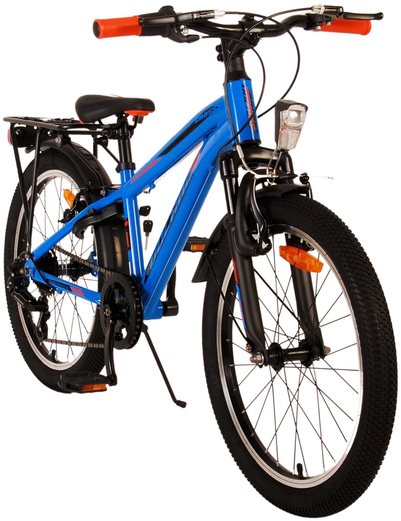 TPFSports Cross Kinderfahrrad - Jungen - 20 Zoll - Rücktritt + Handbremse - 6 Gänge - Silber