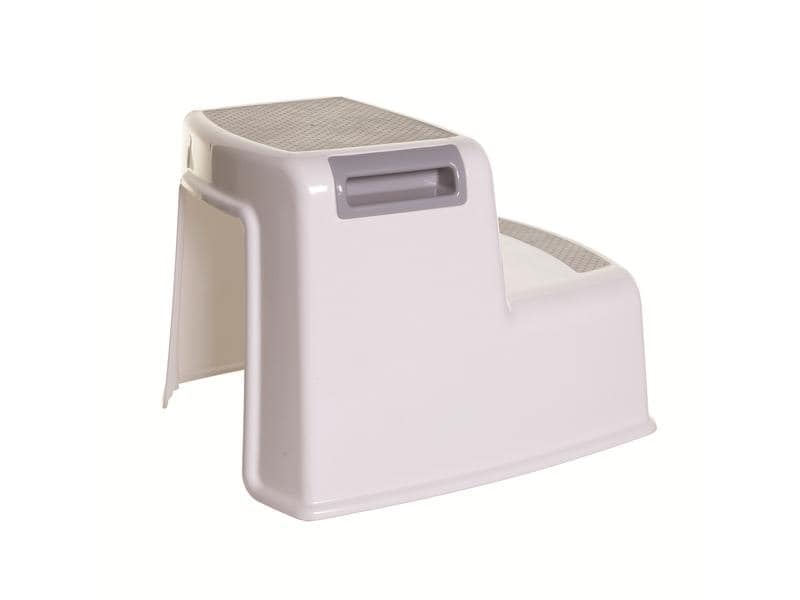 DREAMBABY Zweistufenschemel Grau/Weiss 2-Stufen Tritthocker