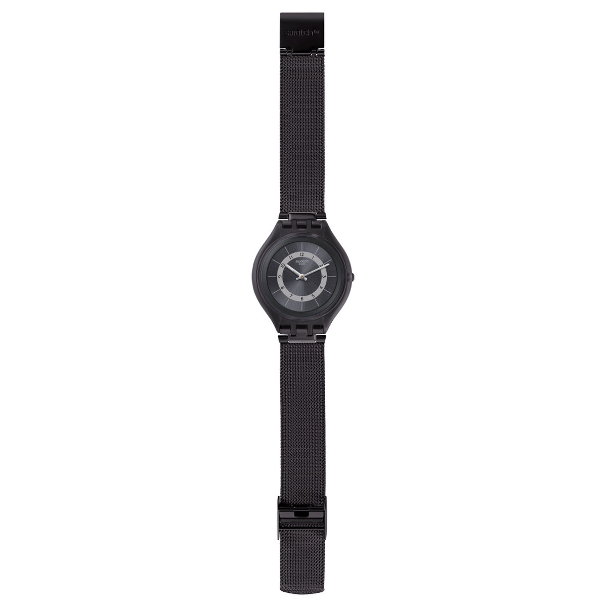 Montre Swatch Skinknight mixte plastique acier noi