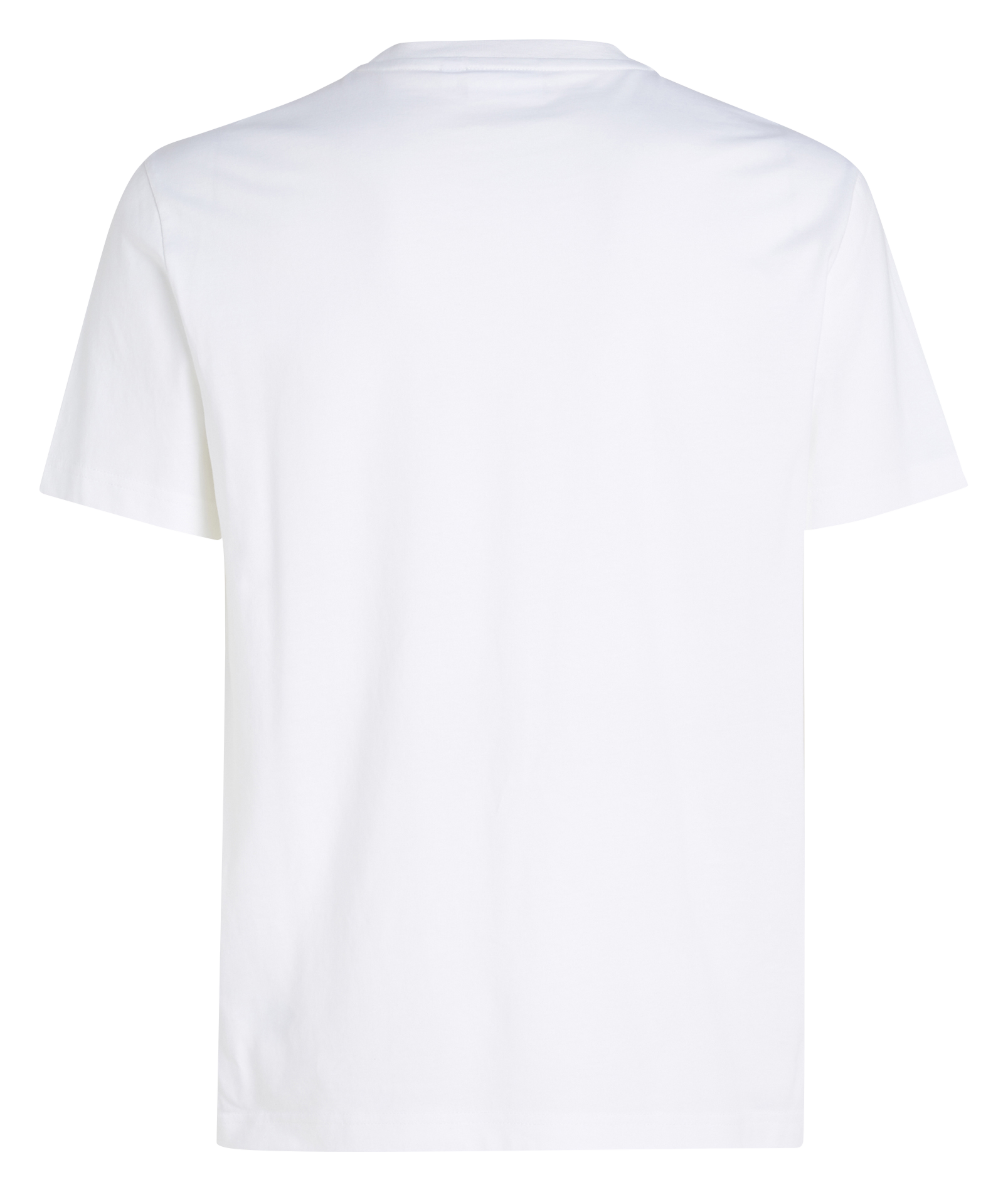 Tee-shirt droit col rond en coton | Blanc