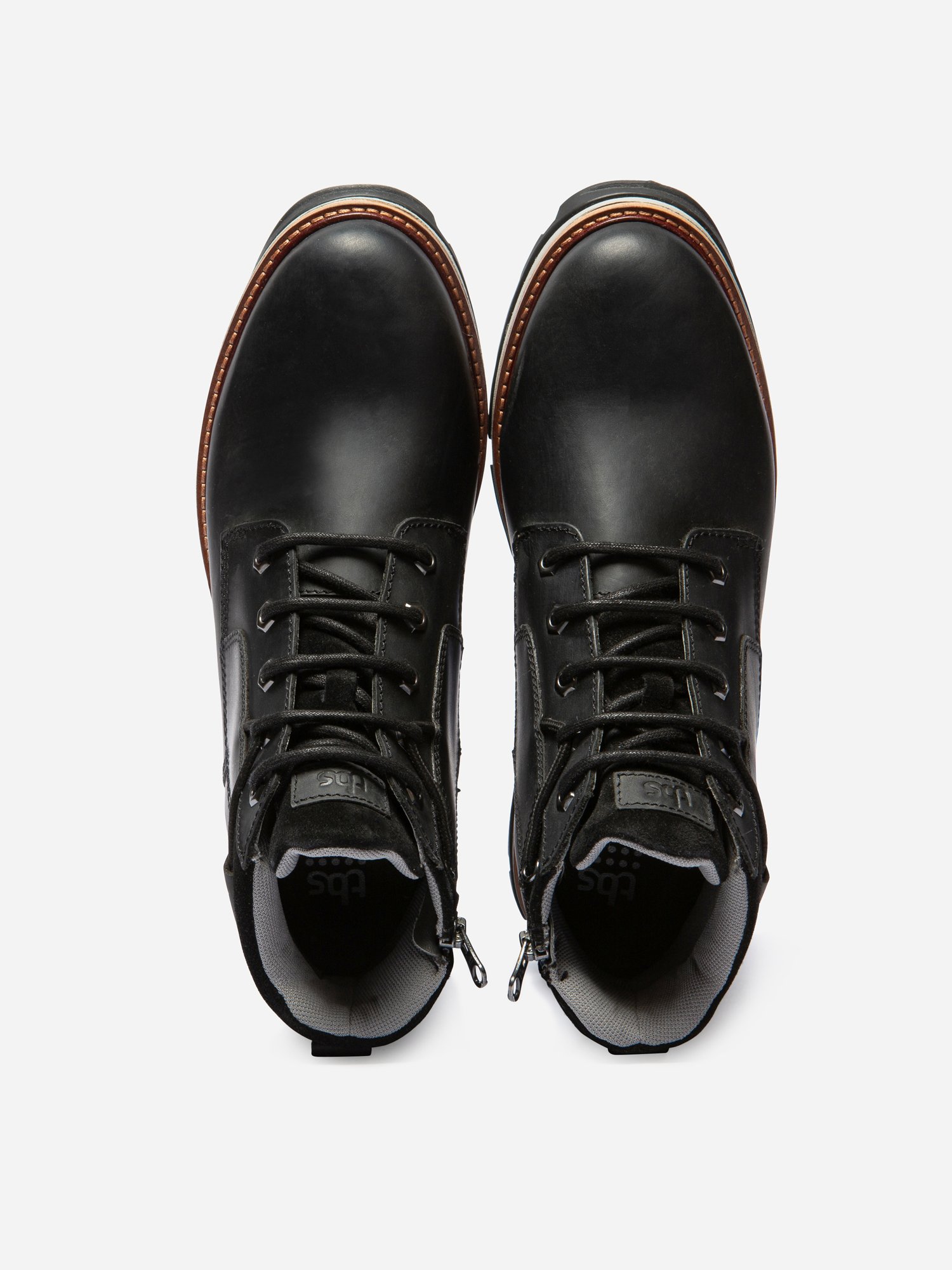 Boots Homme Confort Purefoam Cuir Noir