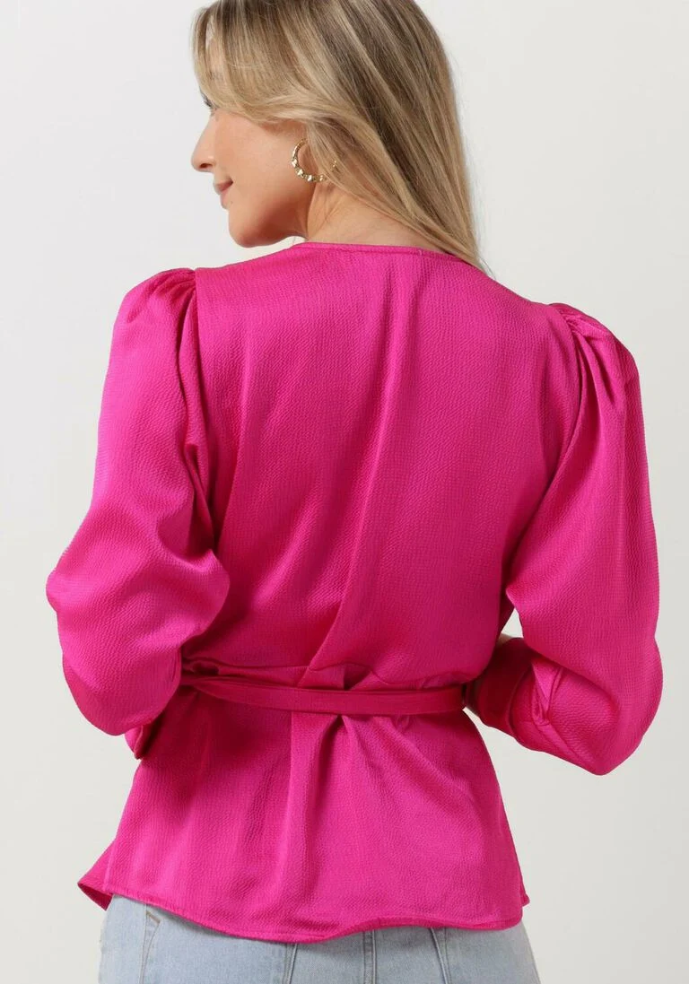 CO\\'COUTURE fuchsia co'couture blouse mira wrap blouse