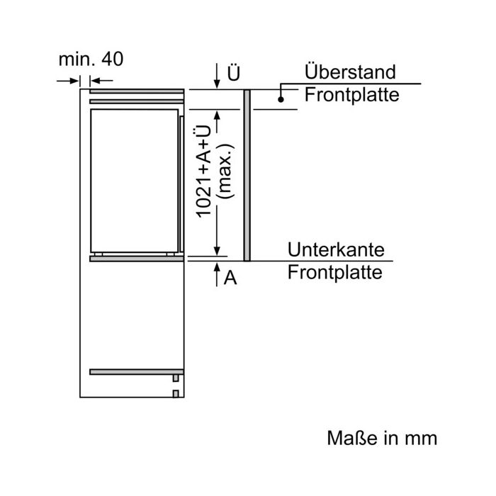 Siemens Einbau-Kühlschrank iQ300 KI31R2FE0