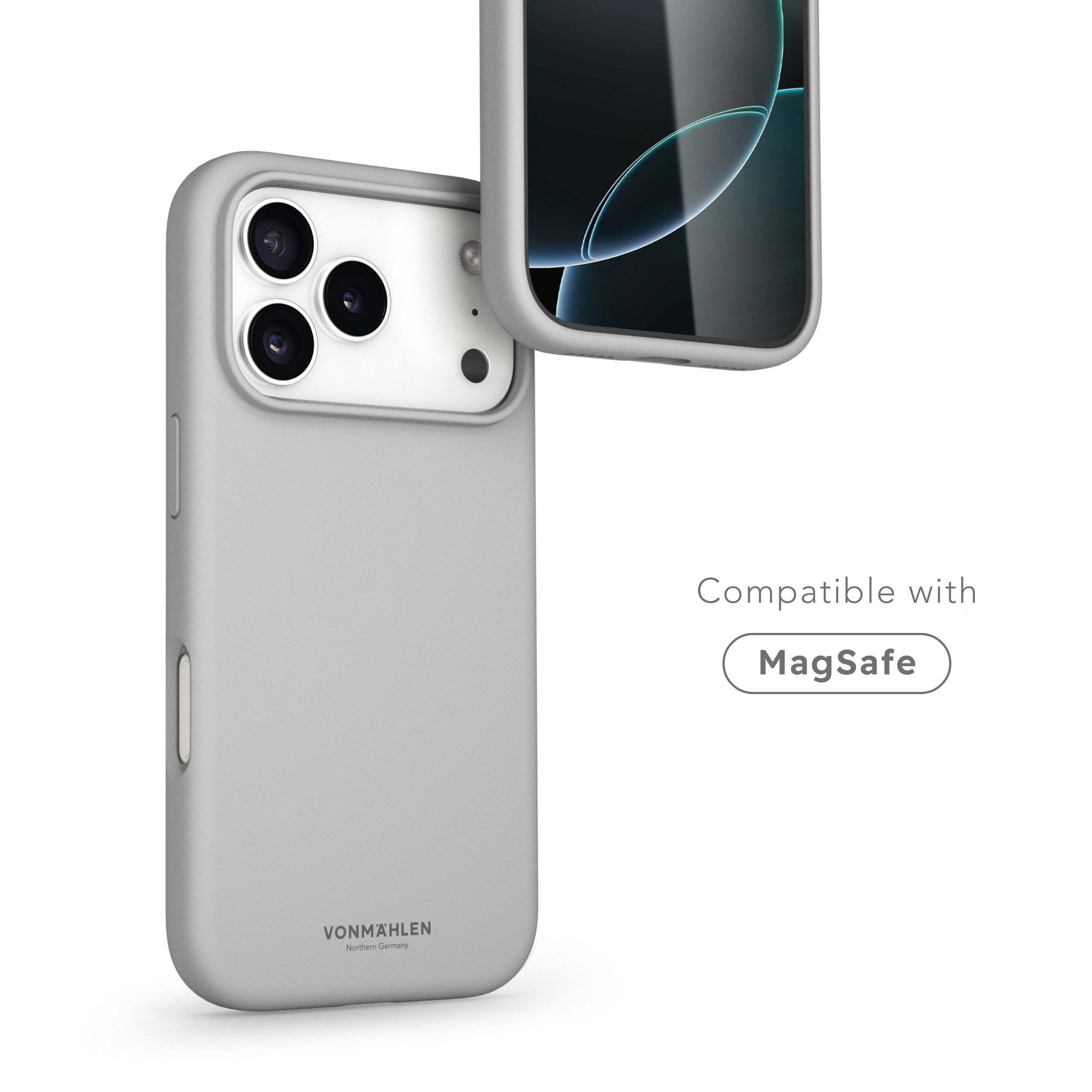 iPhone 17 Pro MagSafe Soft Silicone Hülle Case Recycled (MSC00103) - Light Gray