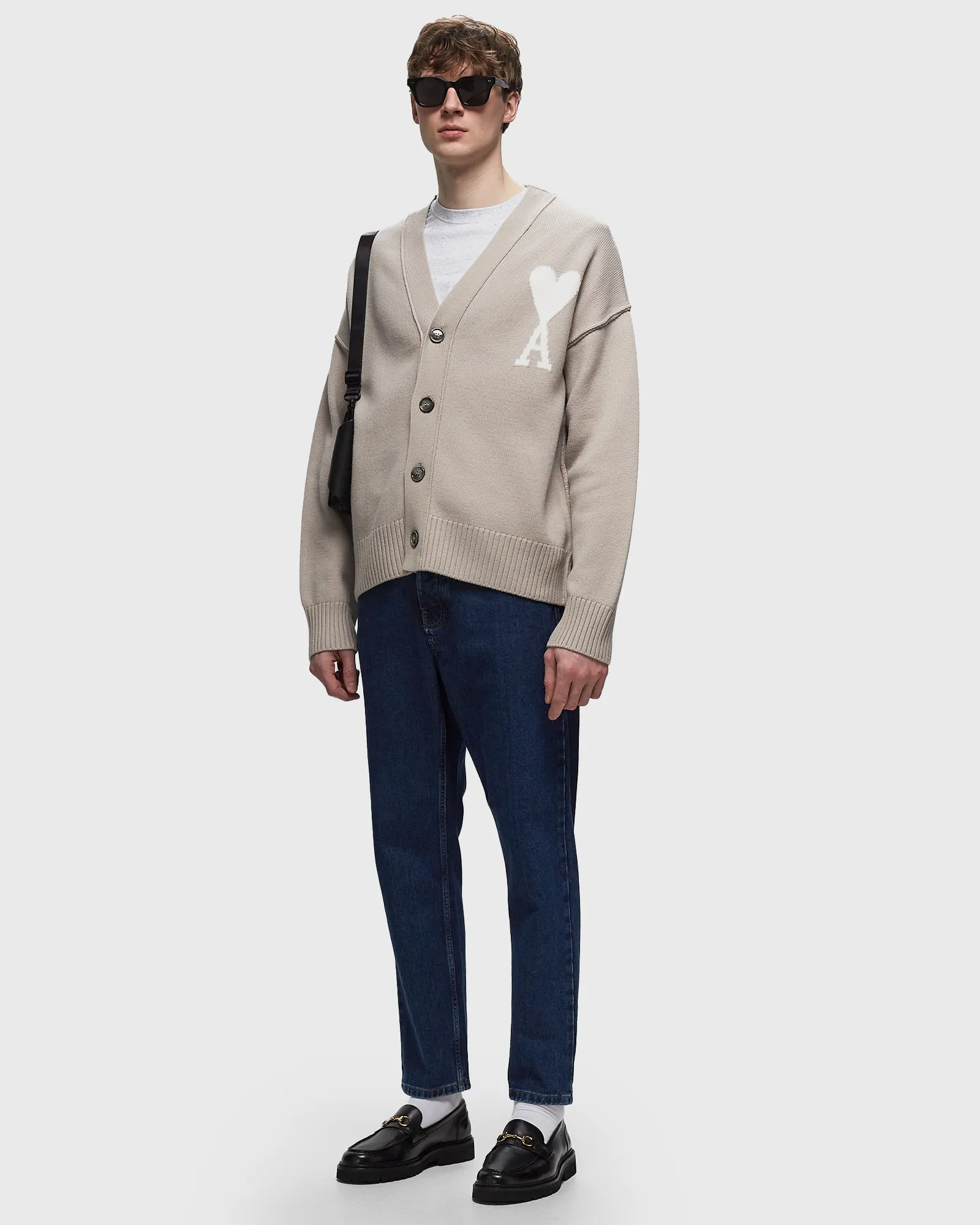 AMI Paris OFF WHITE ADC CARDIGAN