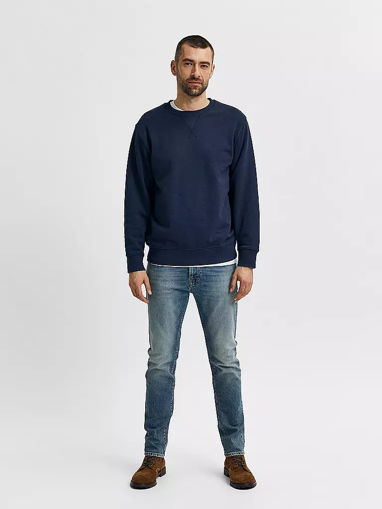 SELECTED Jeans Slim Fit  SLHSLIM-LEON blau