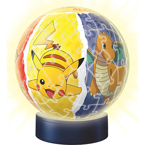 Pokémon natlampe 3D puslespil - 72 brikker