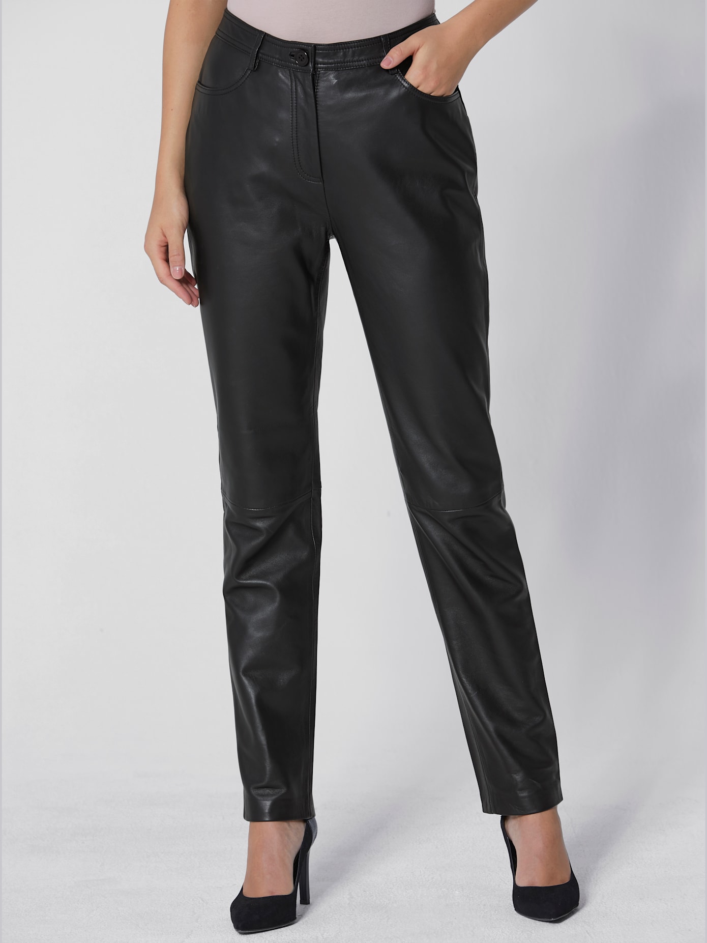 Pantalon cuir agneau nappa pur cuir d'agneau nappa