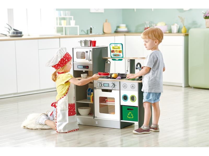 Hape Spielküche mit lustiger Bratpfanne Grosses Küchenspielset