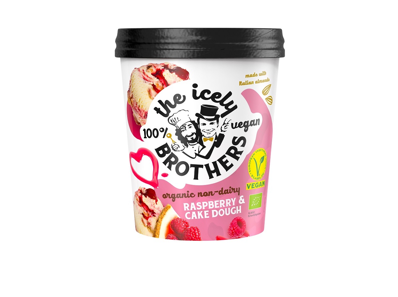 GELADO THE ICELY BROTHERS VEGAN FRAMBOESA CAKEDOUGH BIO 460ML