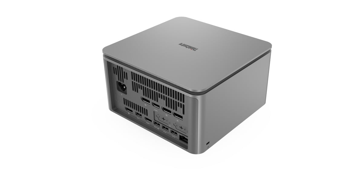 LenovoThinkCentre neo Ultra (12W1001SMH) pc-systeem  (Grijs | Core i9-14900 | RTX 4060 | 32 GB | 1 TB SSD)