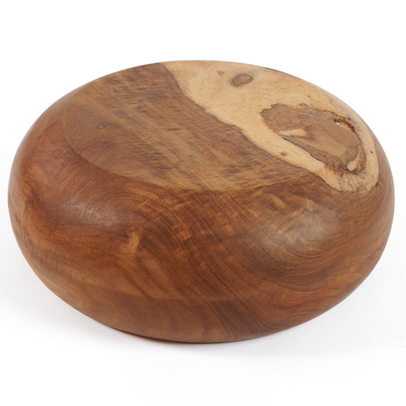 Bazar Bizar Bol à fruit en teck naturel - D.20xH.8 cm