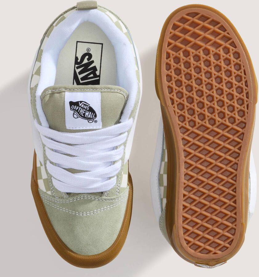 VANS Knu Skool sneakers lichtgroen ecru