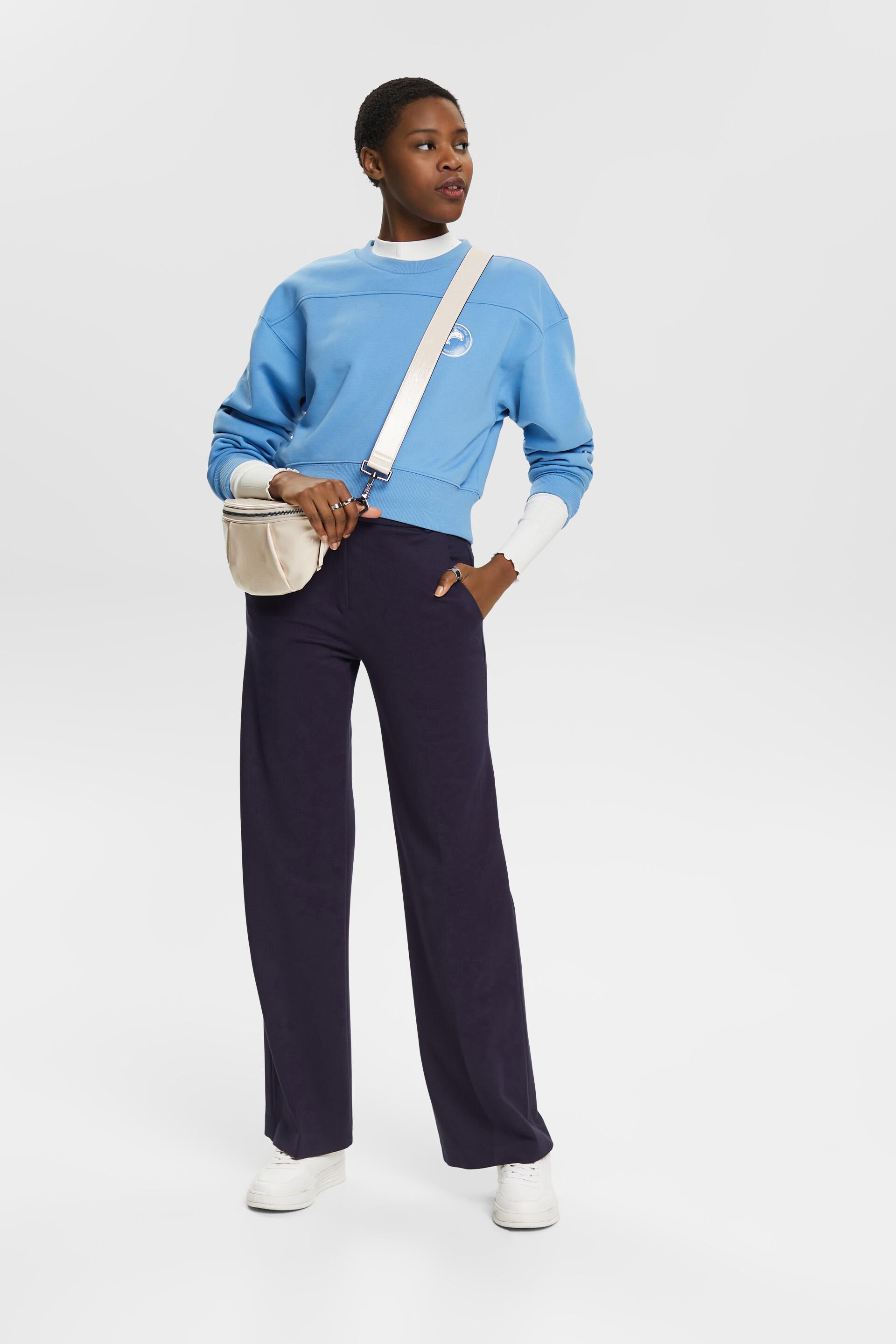 En matière recyclée le sweat-shirt court