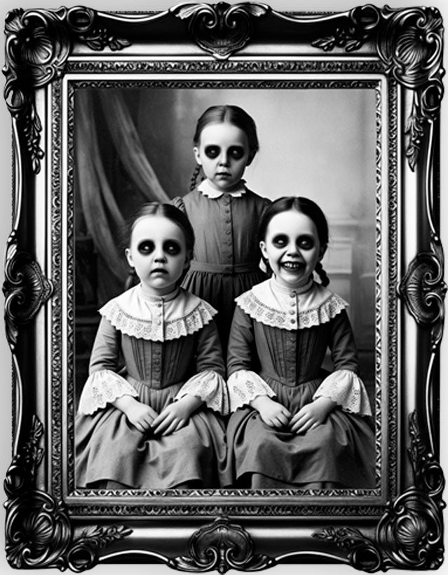 Halloween Muursticker Horror Gezin 58cm