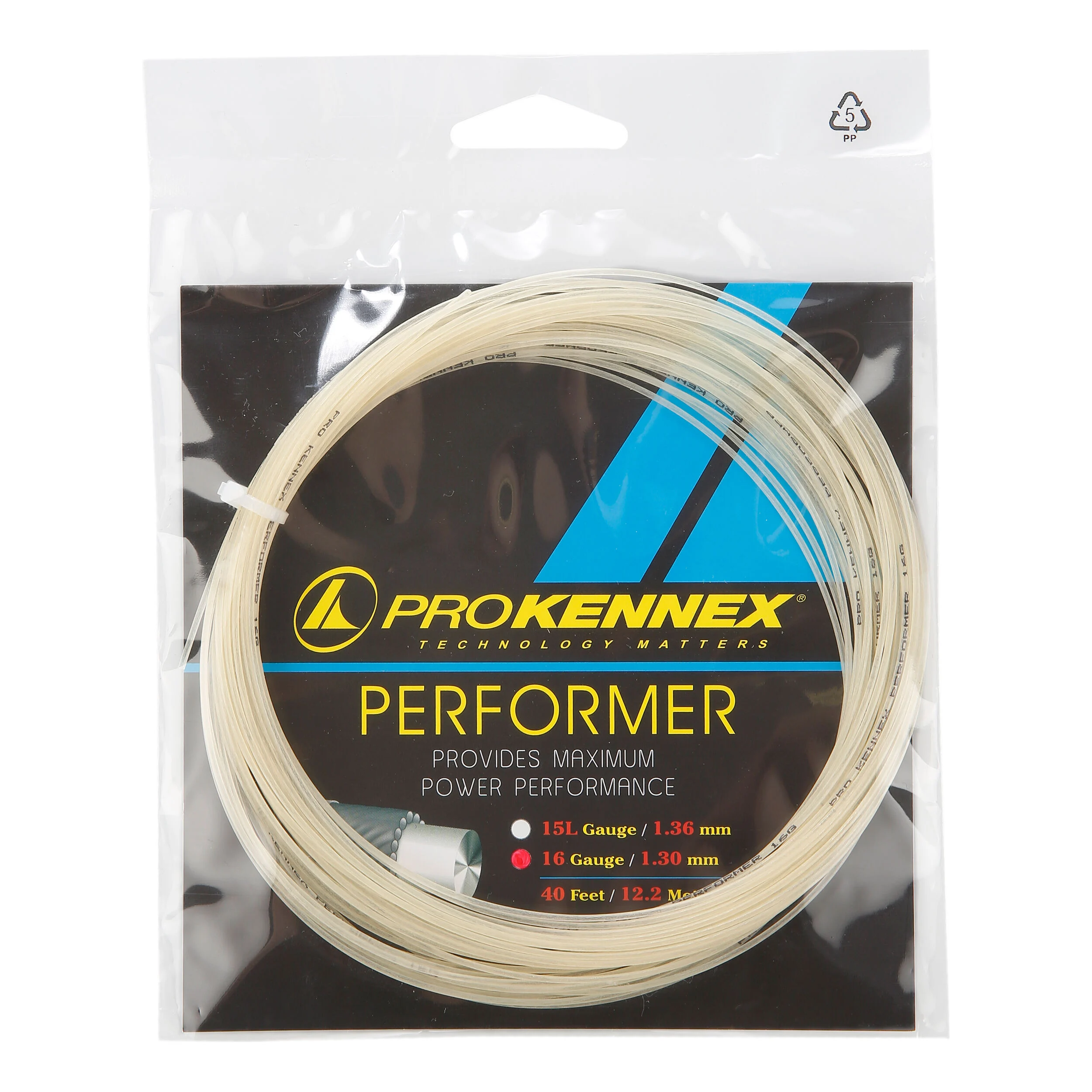 PROKENNEX Performer Cordage En Garniture 12m - Blanc