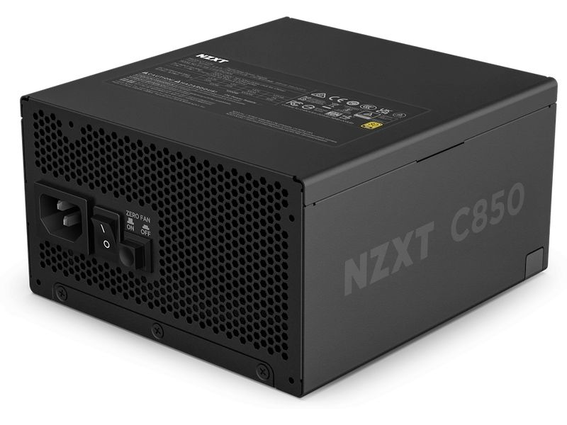 NZXT Netzteil C850 Gold 850 W, Schwarz 850 Watt 80 PLUS Gold Vollmodulares ATX-Netzteil
