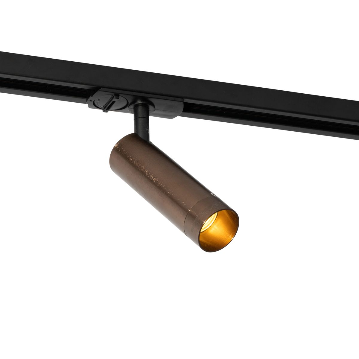 Moderne spot donker brons voor railsysteem 1-fase 35mm - Iconic Jeana Luxe