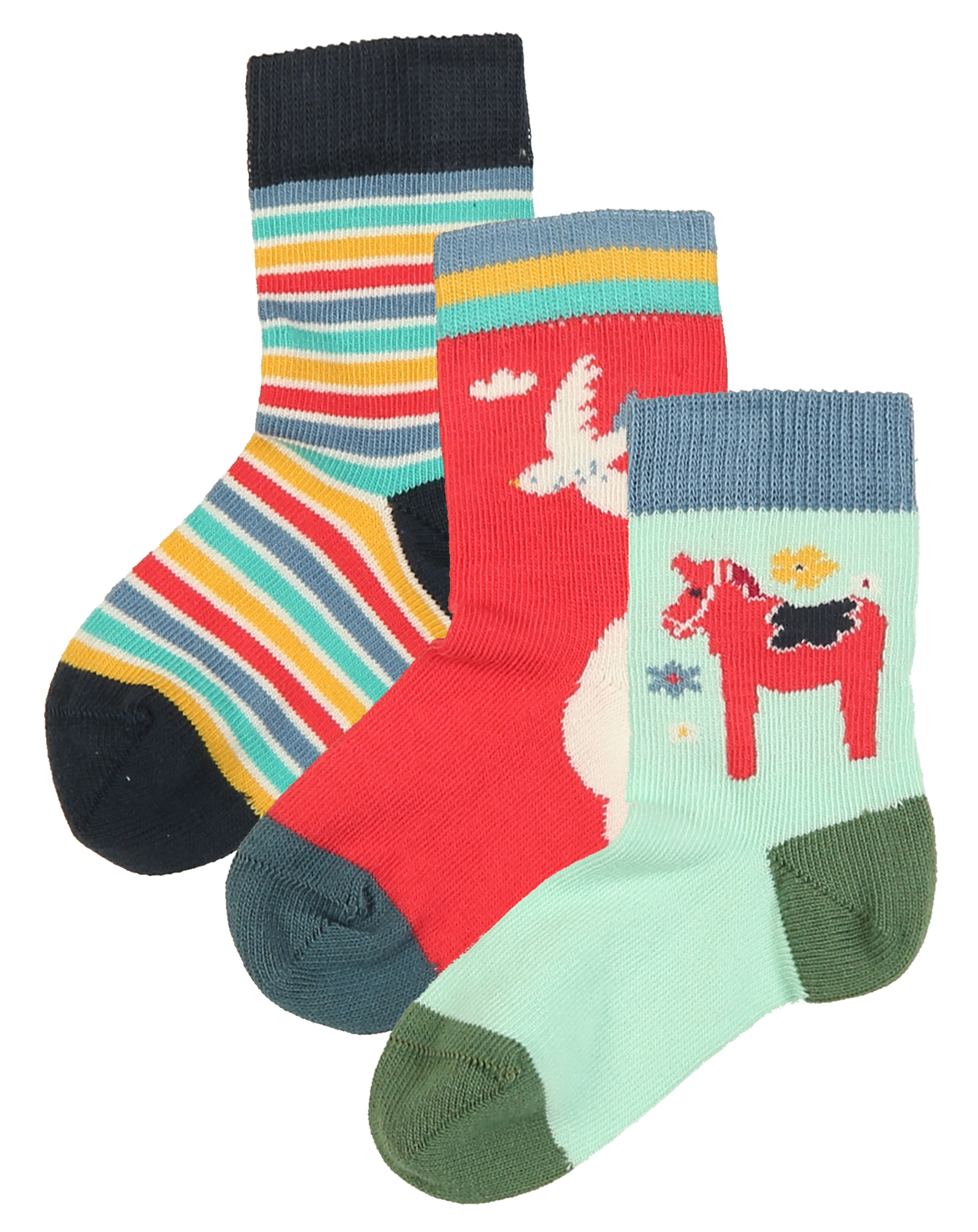Socken ABISKO SKY 3er-Pack in bunt