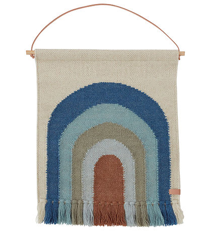 OYOY V?gt?ppe - 55x69 cm - Follow The Rainbow - Lyseblå