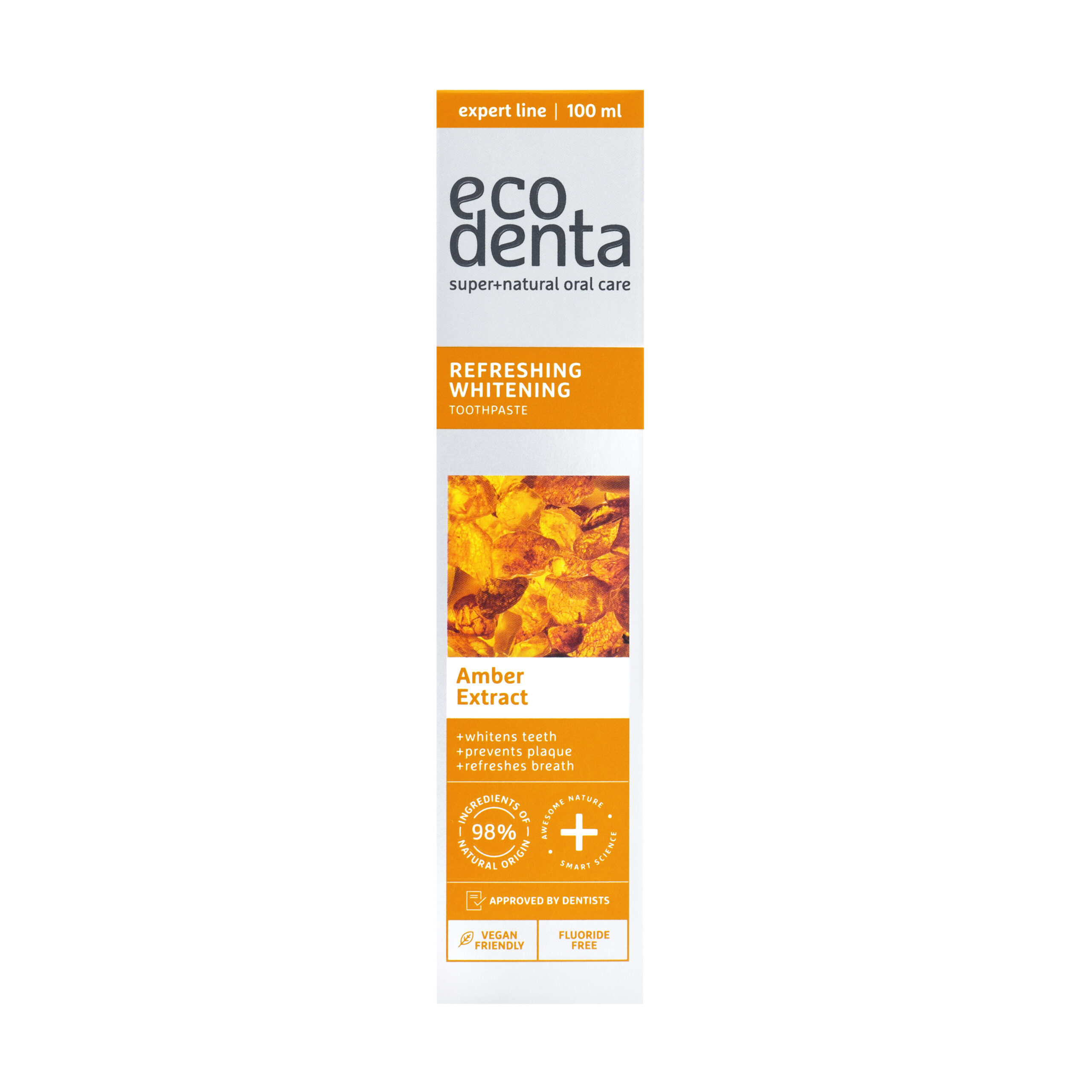 Ecodenta Tandpasta Refreshing Whitening Amber Extract (100 ml)