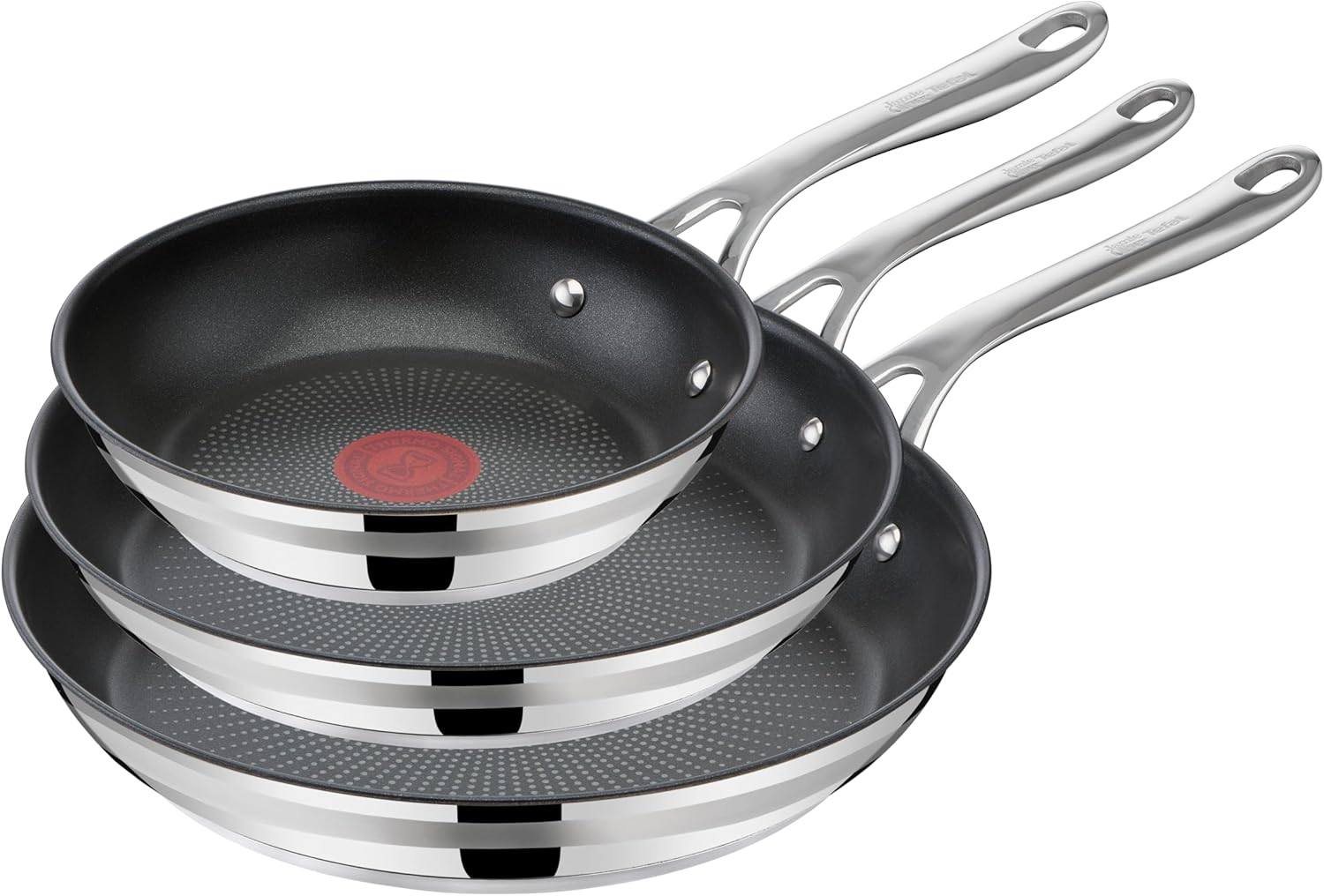 Tefal Jamie Oliver Cook Smart Pfannenset 20/24/28cm, Pfanne Induktion, sichere Titanium 2x Antihaftversiegelung, Antihaftpfanne,Thermo-Signal, für alle Herdarten geeignet, ergonomischer Griff, E310S3