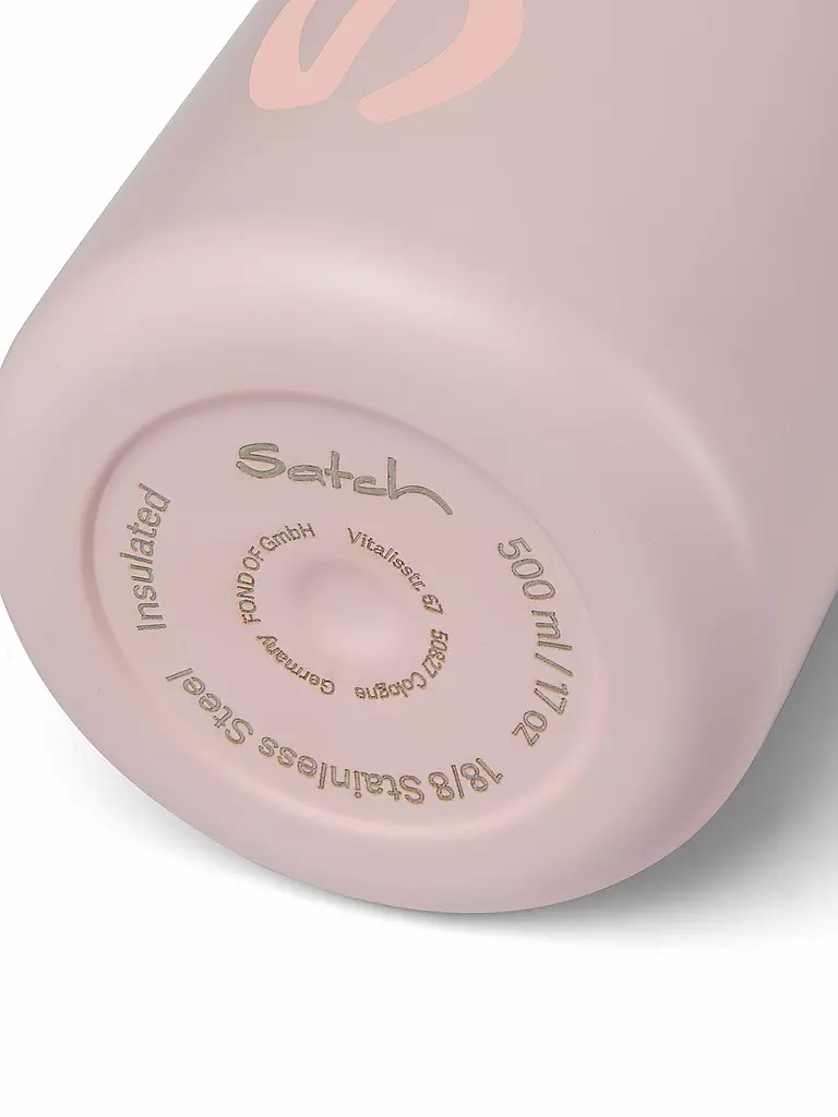 SATCH Trinkflasche 0,5l Edelstahl Rose rosa