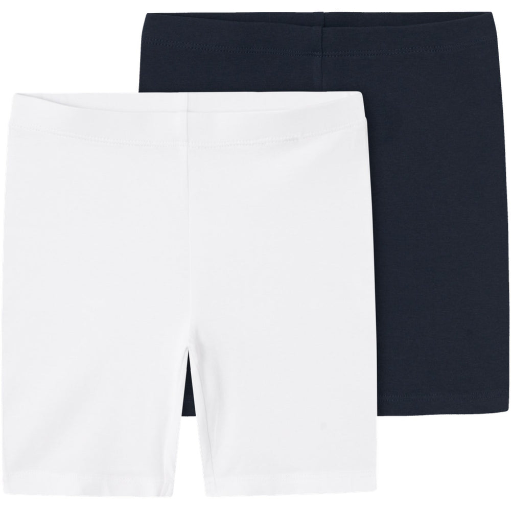 Køb Name It Dark Sapphire Vivian 2-Pak Solid Kort Leggings Noos
