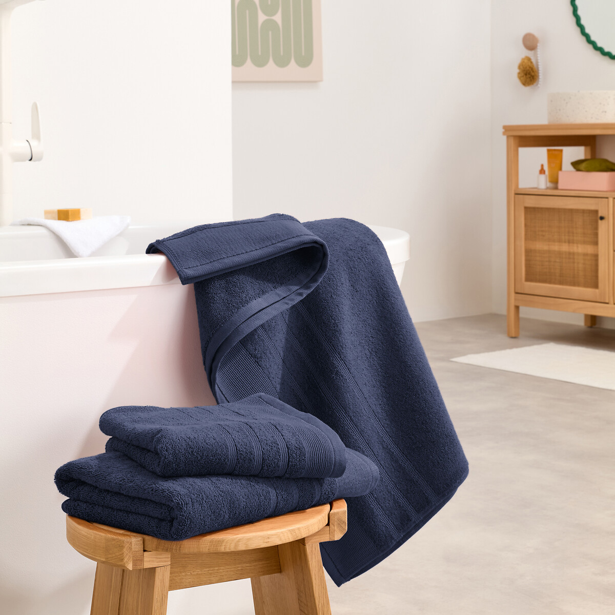 LA REDOUTE INTERIEURS<br>Toalha de banho maxi 600 g/m², Zavara