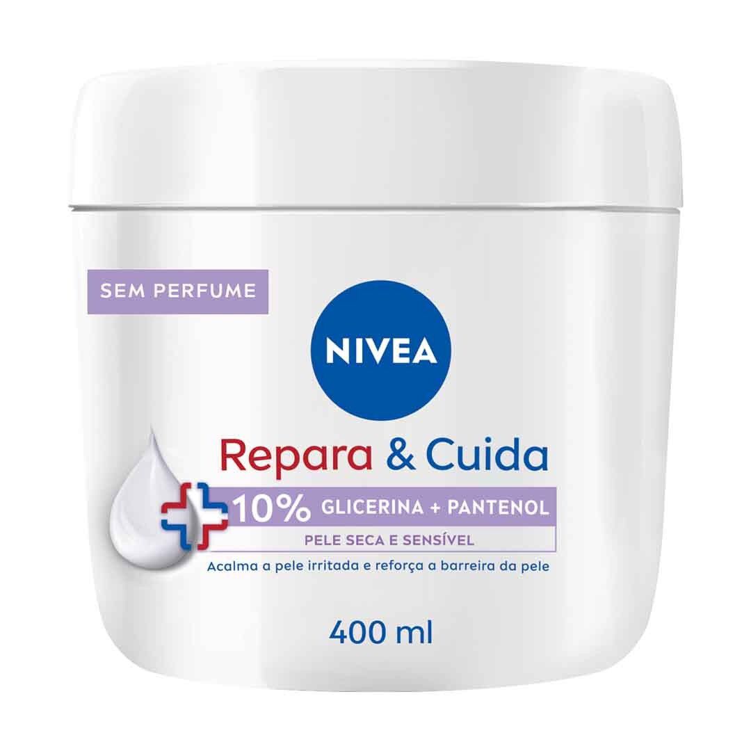 NIVEA  Creme de Corpo Repara & Cuida (Sem Perfume) - 400ml