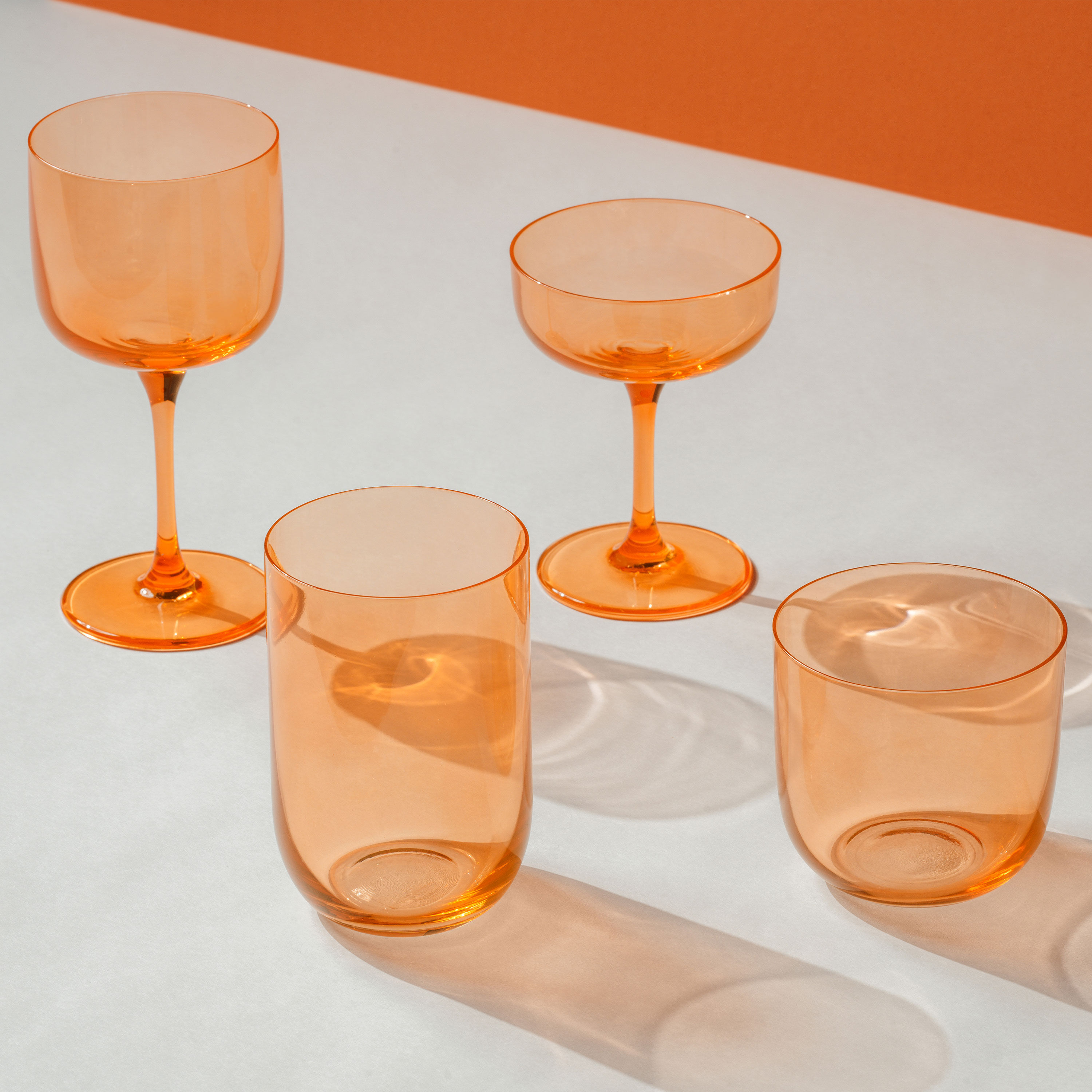 Like Glass Highball glass Orange, 12.9 oz, glass
