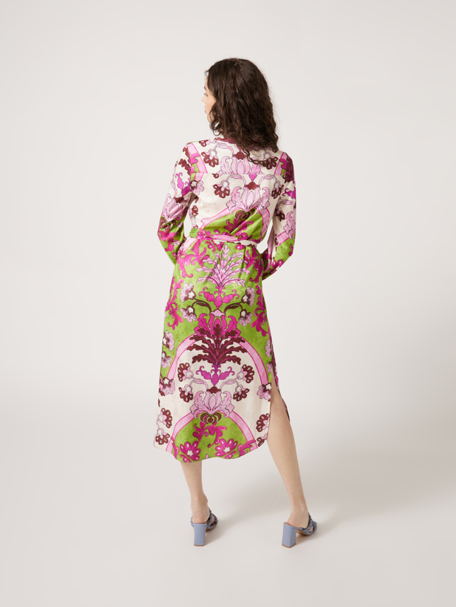 Robe chemise ceinturée