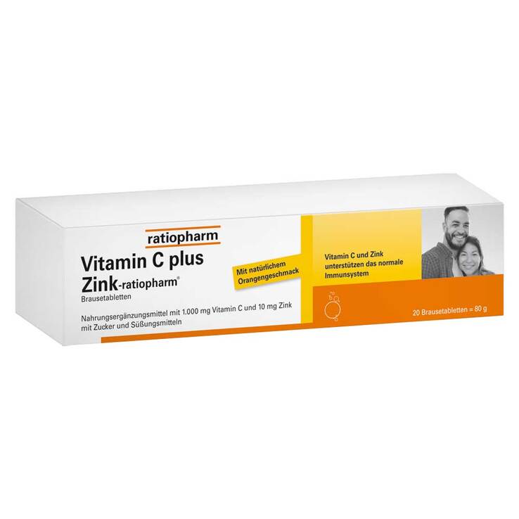 Vitamin C Plus Zink-ratiopharm Brausetabletten, 20 St